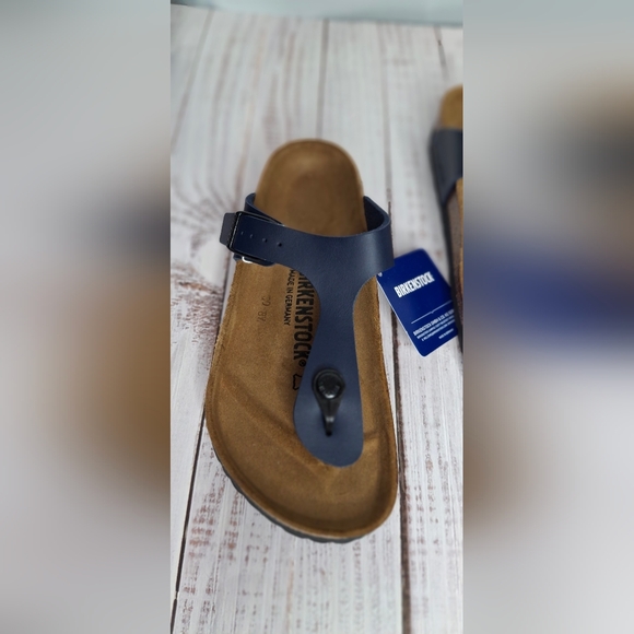 NIB Birkenstock Gizeh Blue Navy Thong Sandals Flip Flops Shoes regular 36/US 5-6 - Picture 7 of 10